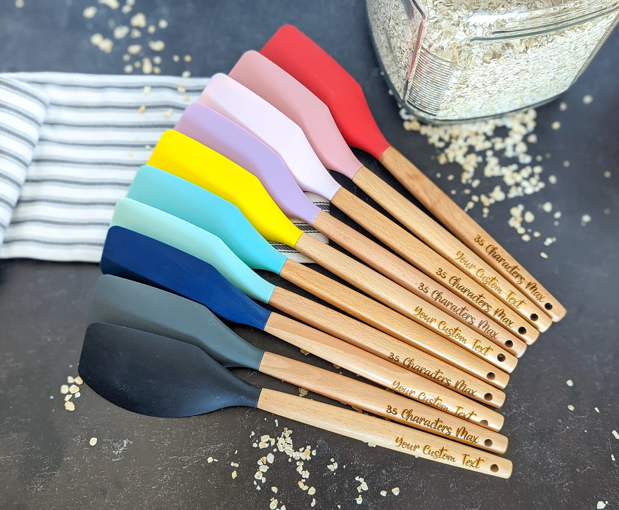 Personalized on sale rubber spatula