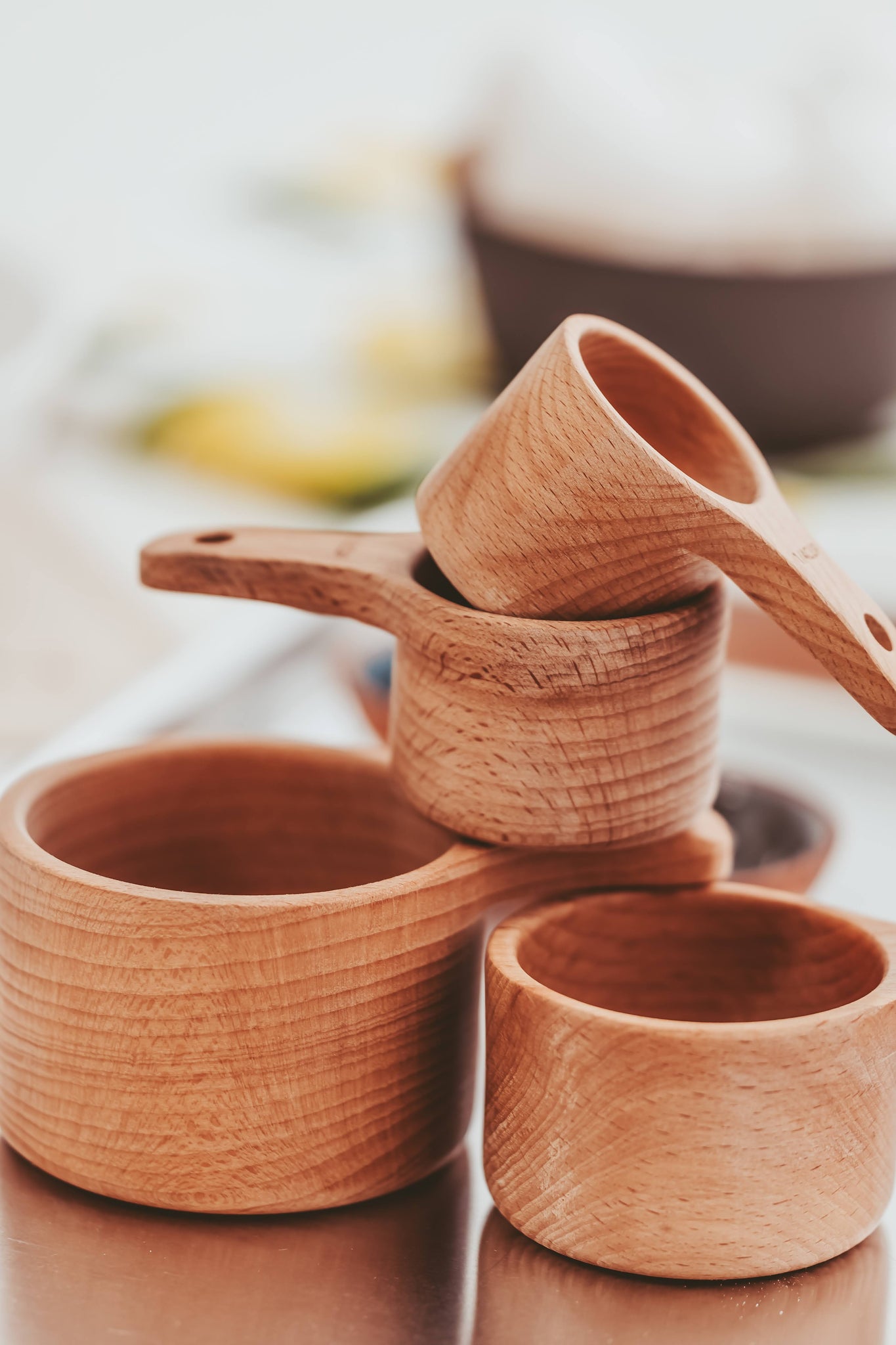 Bulk buy 16 Quantity Custom Gift Box, Wood measuring cups