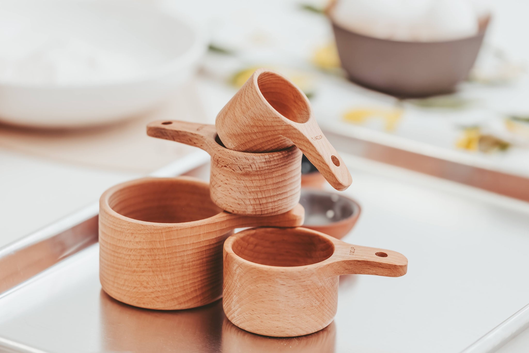Bulk buy 16 Quantity Custom Gift Box, Wood measuring cups