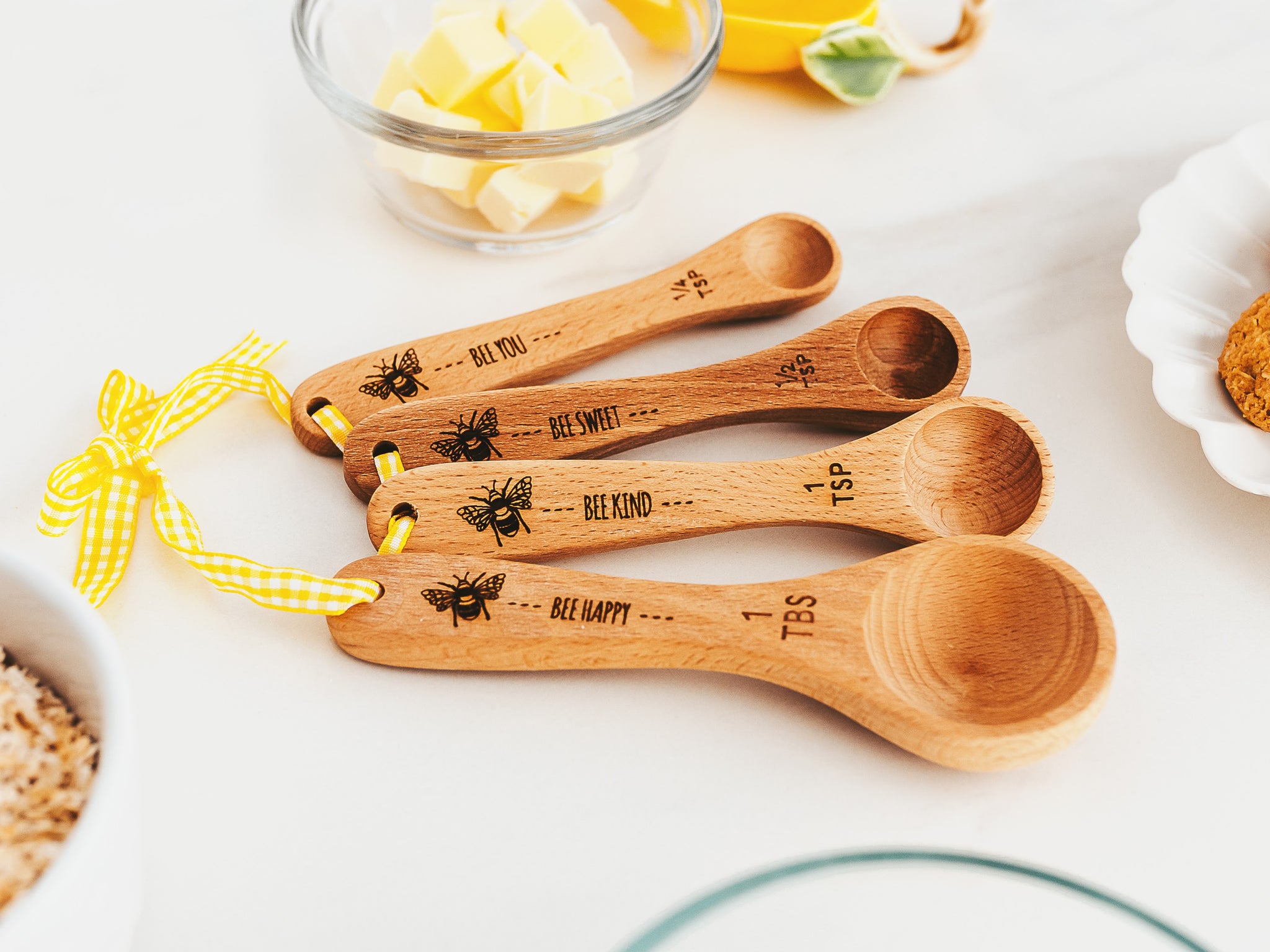 Wooden Measuring Cups Measuring Spoons Baking Gifts Mom -  Israel